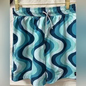 Abercrombie & Fitch Blue Wave Swim Trunks